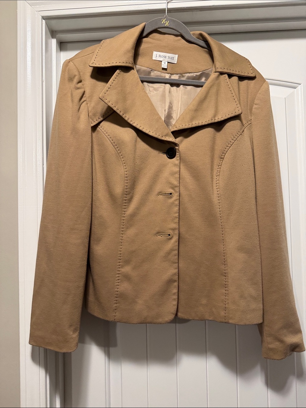 Women's Tan Blazer Jacket